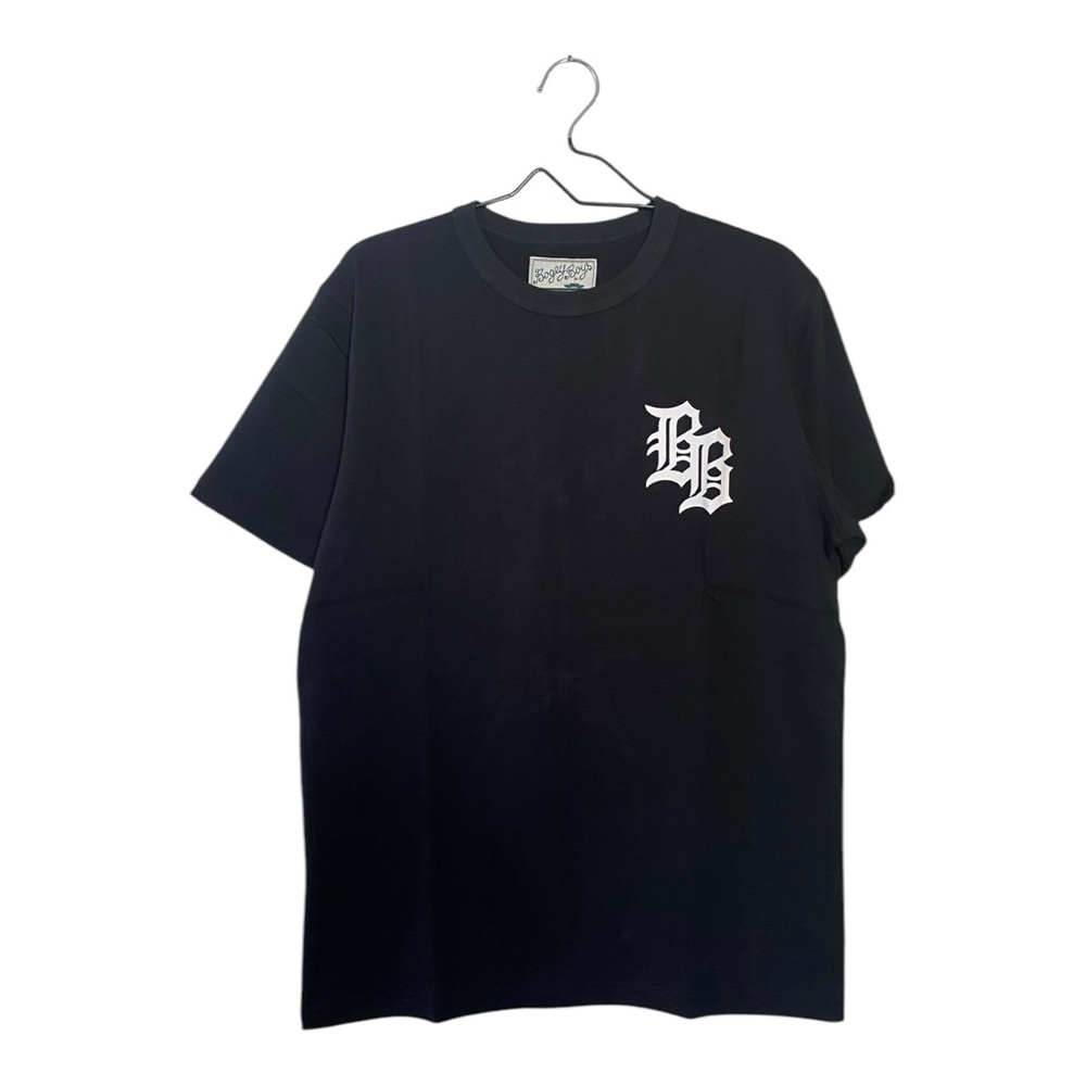 Bogey Boys Black Cotton Graphic T Shirt Gothic Logo Tee Men’s Size Medium NEW